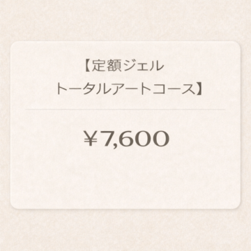 ■定額ジェルトータルアートコースの画像